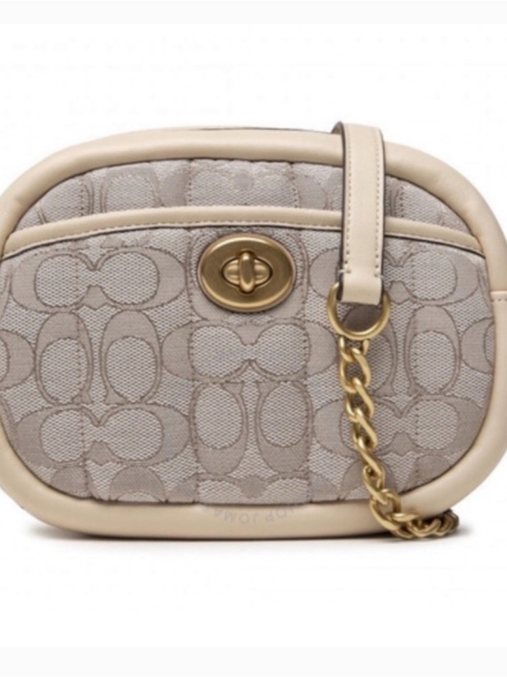 Coach Quilted Signature Jacquard Small Camera Bag